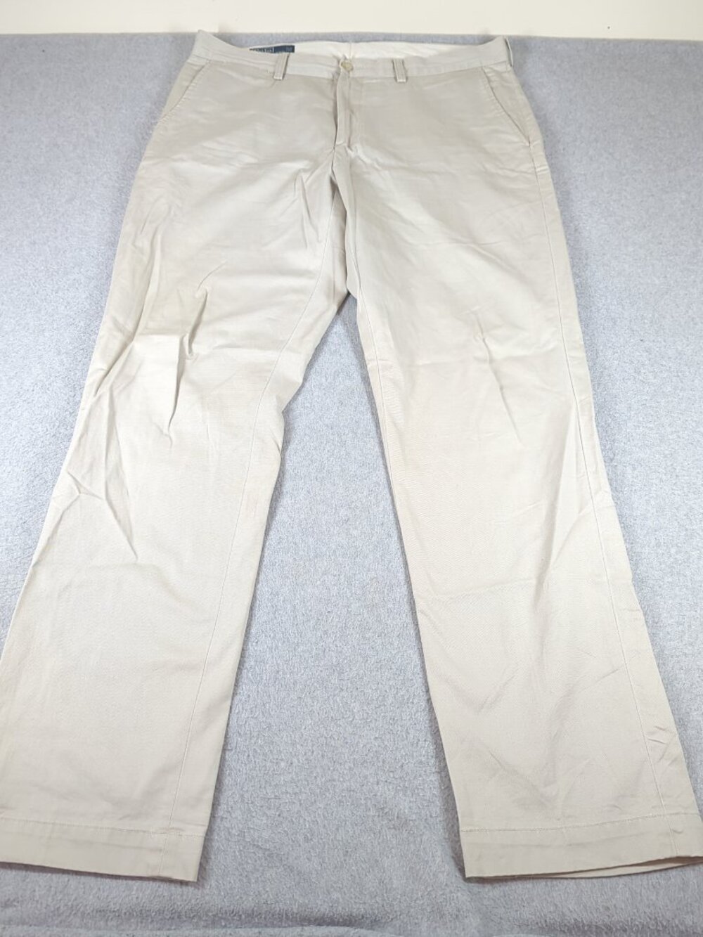 Polo Ralph Lauren Preston Pants Men's 36x34 Beige Flat Front Chino